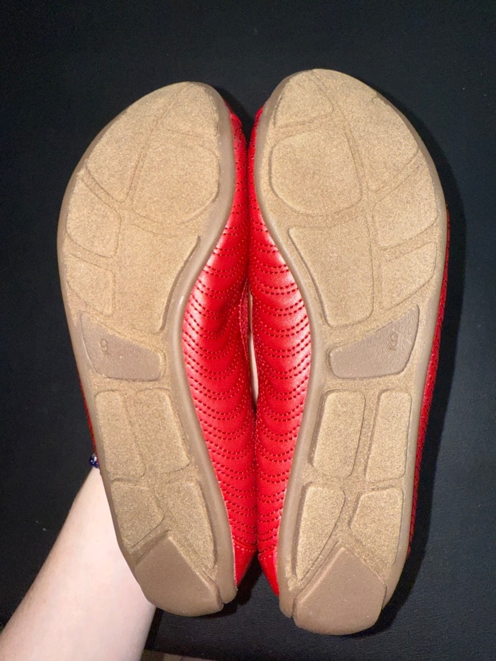Red Ballet Flats Size 9 - Picture 2 of 5